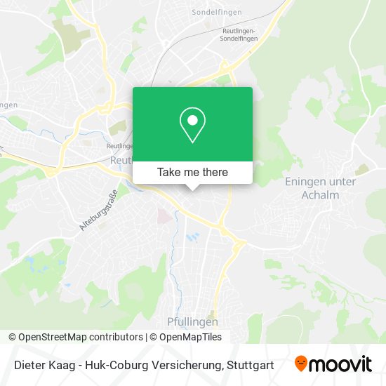 Dieter Kaag - Huk-Coburg Versicherung map