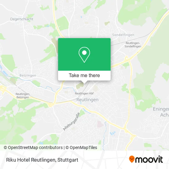 Карта Riku Hotel Reutlingen