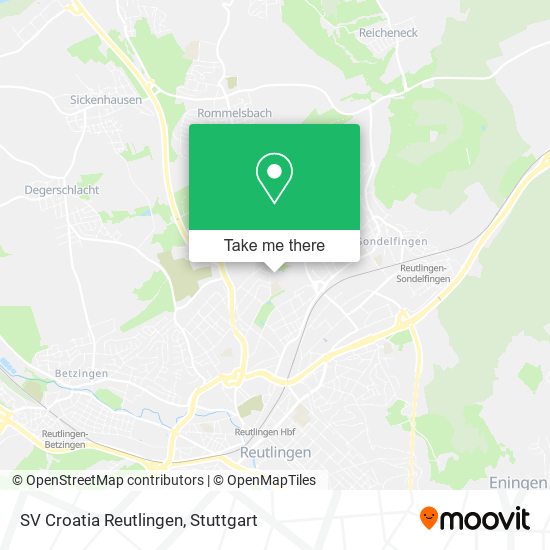 SV Croatia Reutlingen map