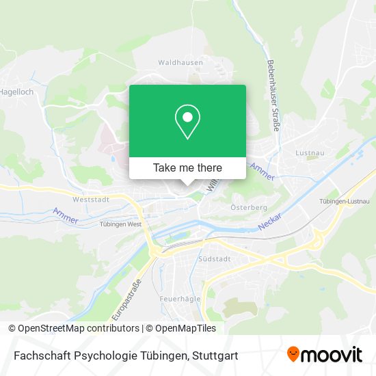 Карта Fachschaft Psychologie Tübingen