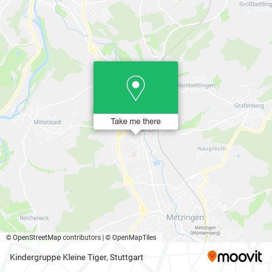 Карта Kindergruppe Kleine Tiger