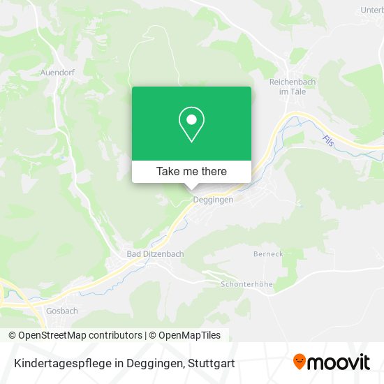 Карта Kindertagespflege in Deggingen