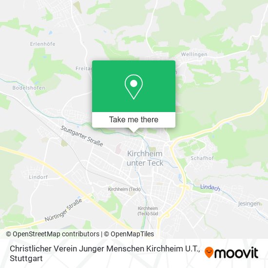 Christlicher Verein Junger Menschen Kirchheim U.T. map