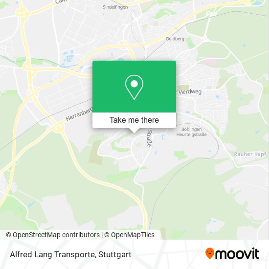 Alfred Lang Transporte map