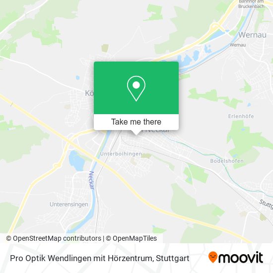 Pro Optik Wendlingen mit Hörzentrum map