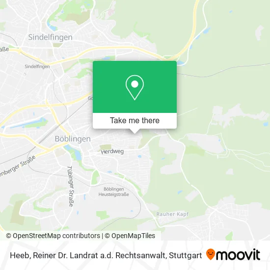 Карта Heeb, Reiner Dr. Landrat a.d. Rechtsanwalt