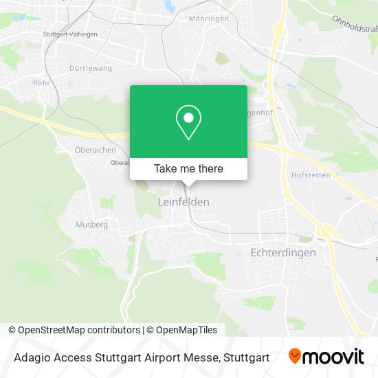 Adagio Access Stuttgart Airport Messe map