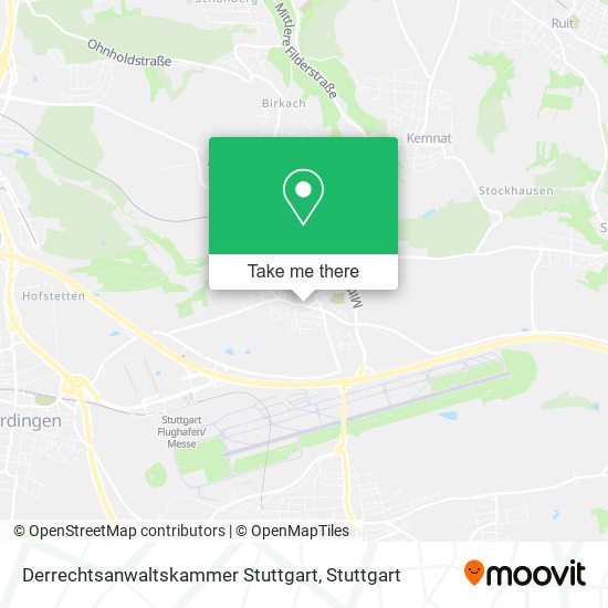 Derrechtsanwaltskammer Stuttgart map