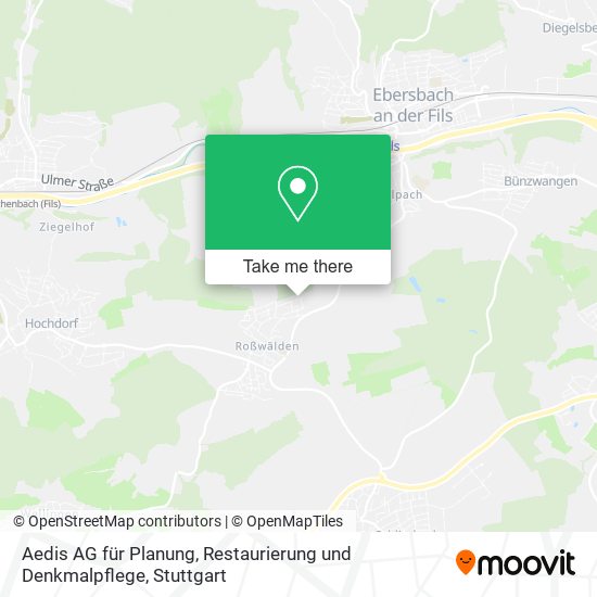 Aedis AG für Planung, Restaurierung und Denkmalpflege map