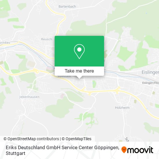 Eriks Deutschland GmbH Service Center Göppingen map