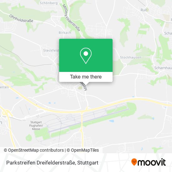 Parkstreifen Dreifelderstraße map