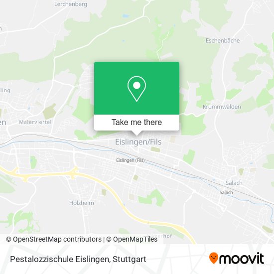 Pestalozzischule Eislingen map