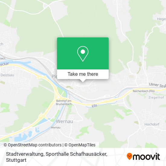 Stadtverwaltung, Sporthalle Schafhausäcker map