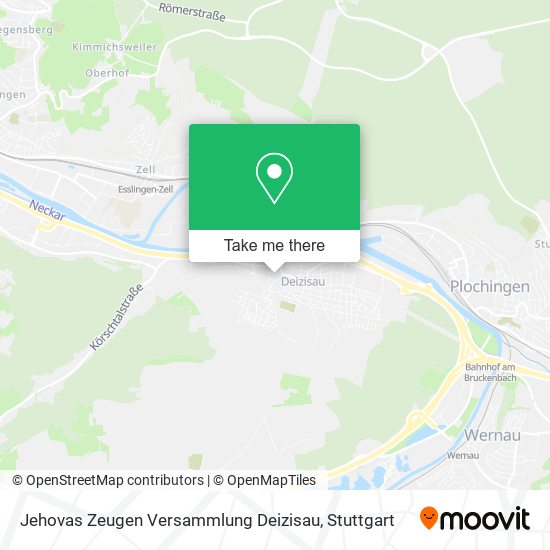 Jehovas Zeugen Versammlung Deizisau map