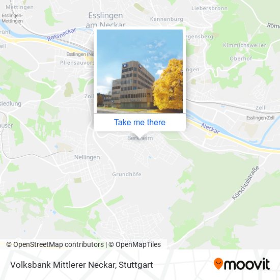 Volksbank Mittlerer Neckar map