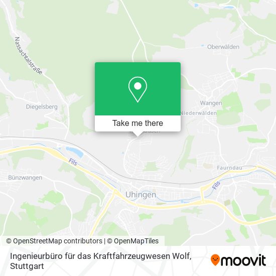 Карта Ingenieurbüro für das Kraftfahrzeugwesen Wolf