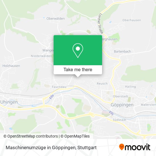 Maschinenumzüge in Göppingen map