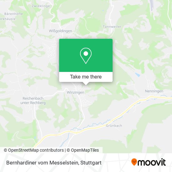 Карта Bernhardiner vom Messelstein