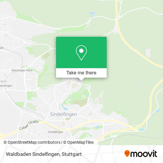 Waldbaden Sindelfingen map