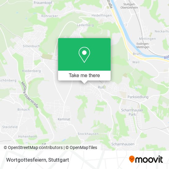 Wortgottesfeiern map