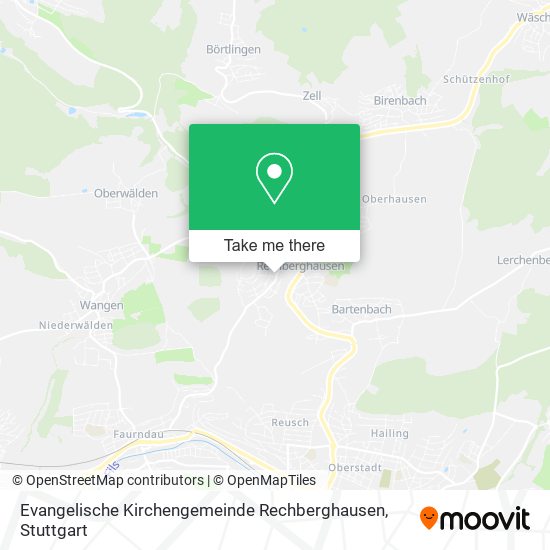 Evangelische Kirchengemeinde Rechberghausen map