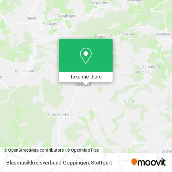 Blasmusikkreisverband Göppingen map
