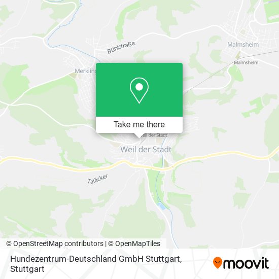 Карта Hundezentrum-Deutschland GmbH Stuttgart