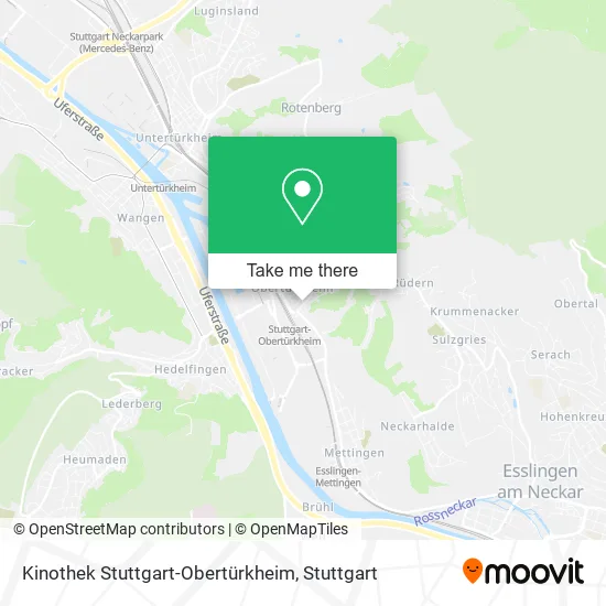 Карта Kinothek Stuttgart-Obertürkheim