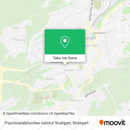 Карта Psychoanalytisches Institut Stuttgart