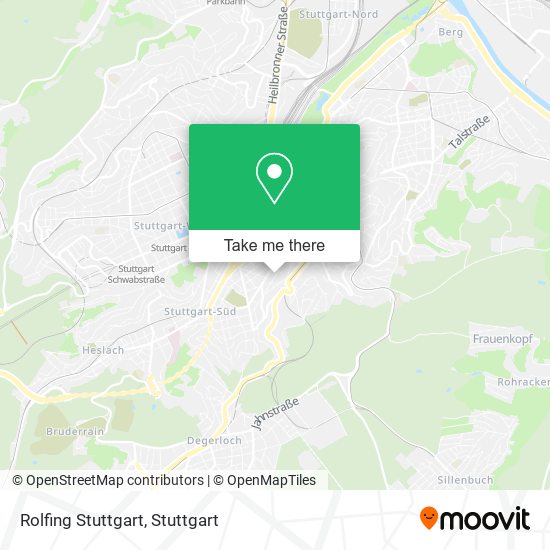 Rolfing Stuttgart map