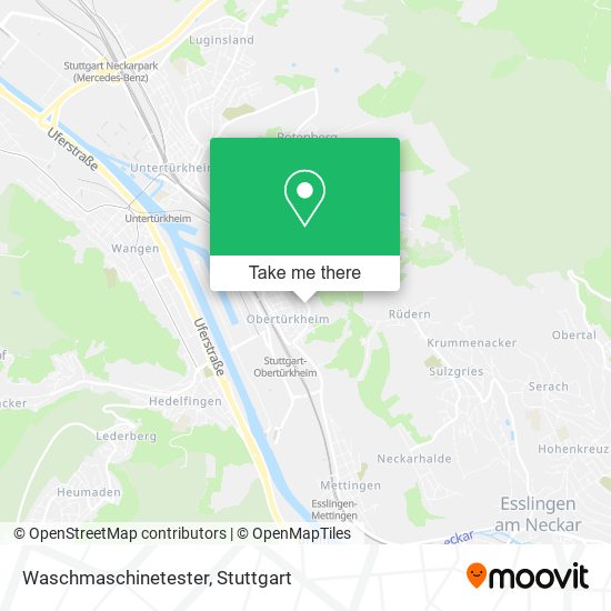 Waschmaschinetester map