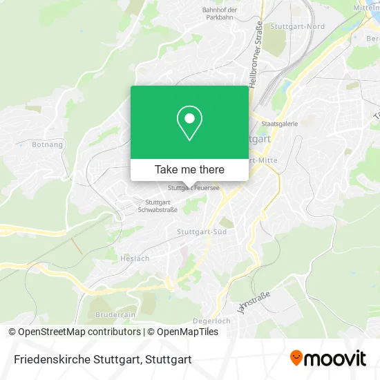 Карта Friedenskirche Stuttgart