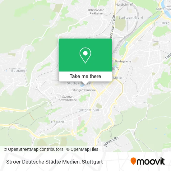 Карта Ströer Deutsche Städte Medien
