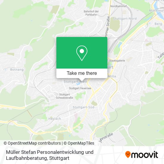 Müller Stefan Personalentwicklung und Laufbahnberatung map