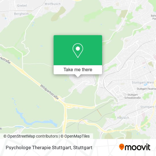 Карта Psychologe Therapie Stuttgart