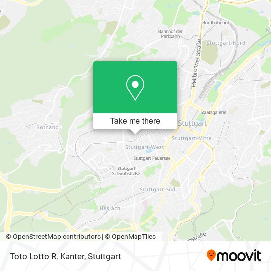 Toto Lotto R. Kanter map