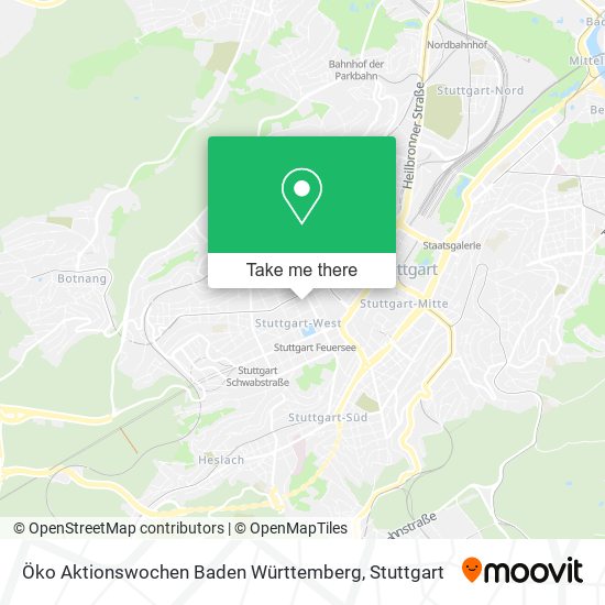 Карта Öko Aktionswochen Baden Württemberg