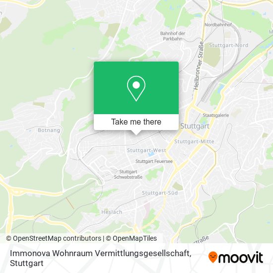 Immonova Wohnraum Vermittlungsgesellschaft map