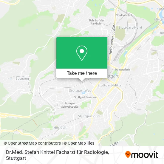 Карта Dr.Med. Stefan Knittel Facharzt für Radiologie