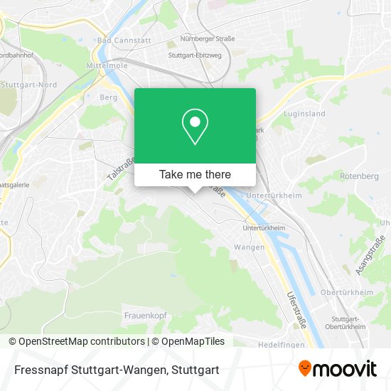 Fressnapf Stuttgart-Wangen map