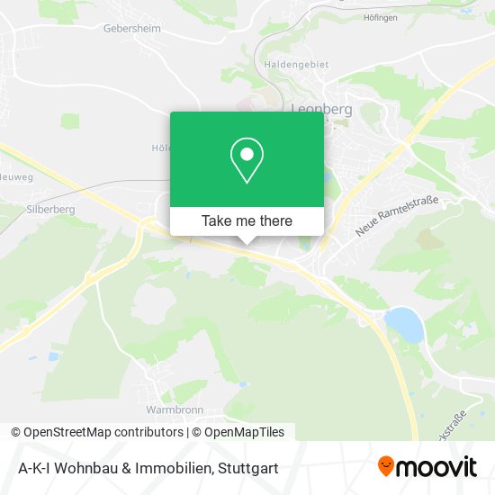 Карта A-K-I Wohnbau & Immobilien