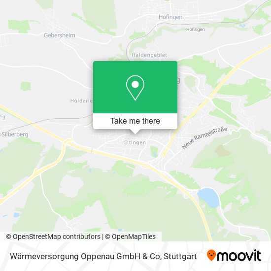 Wärmeversorgung Oppenau GmbH & Co map