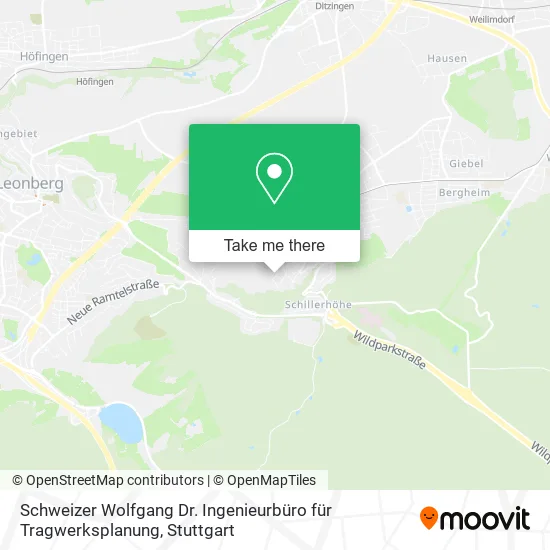Карта Schweizer Wolfgang Dr. Ingenieurbüro für Tragwerksplanung