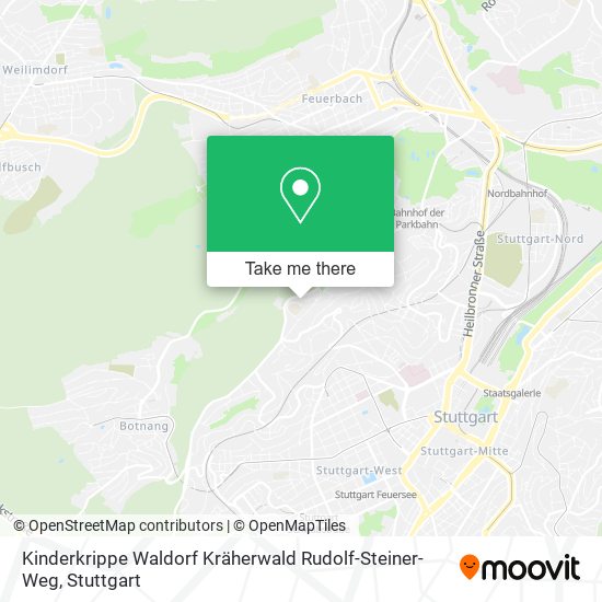 Kinderkrippe Waldorf Kräherwald Rudolf-Steiner-Weg map