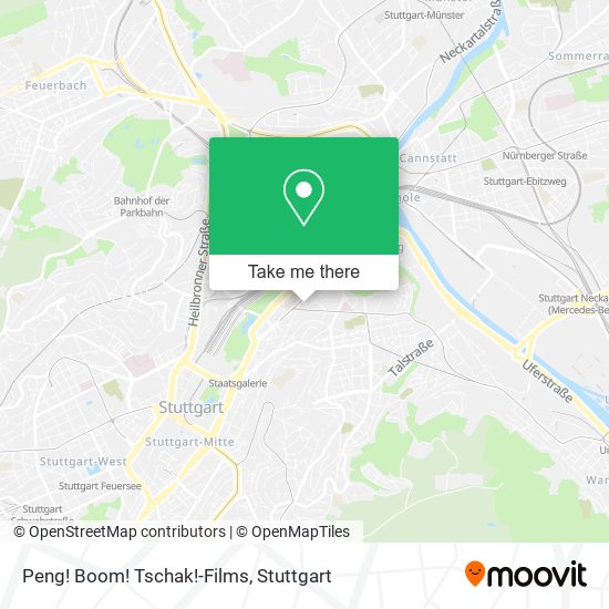 Peng! Boom! Tschak!-Films map