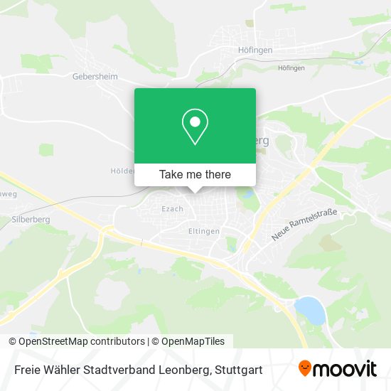 Freie Wähler Stadtverband Leonberg map