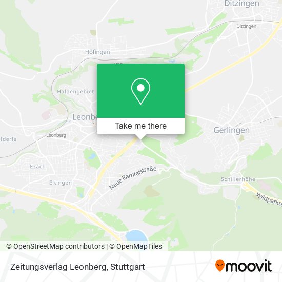 Zeitungsverlag Leonberg map