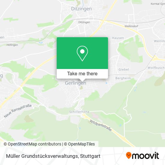 Müller Grundstücksverwaltungs map