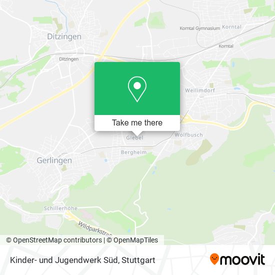 Kinder- und Jugendwerk Süd map