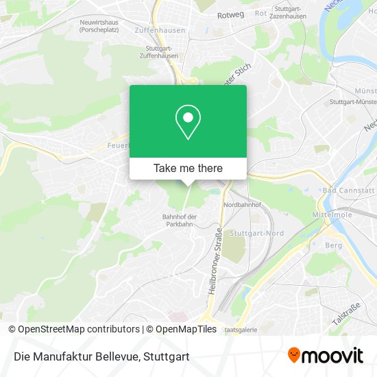 Die Manufaktur Bellevue map